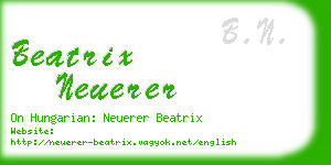 beatrix neuerer business card